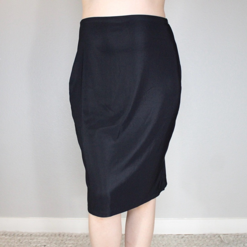 Vintage Tapemeasure Skirt Side Slits 90s